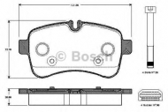 Комплект тормозных колодок BOSCH 0 986 TB3 011
