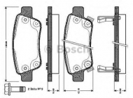 Комплект тормозных колодок BOSCH 0 986 TB3 014
