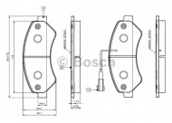 Комплект тормозных колодок BOSCH 0 986 TB3 029