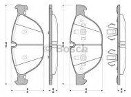 Комплект тормозных колодок BOSCH 0 986 TB3 077
