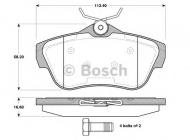 Комплект тормозных колодок BOSCH 0 986 TB3 084