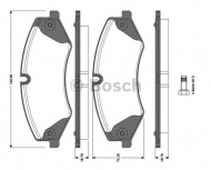 Комплект тормозных колодок BOSCH 0 986 TB3 098