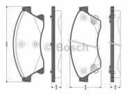 Комплект тормозных колодок BOSCH 0 986 TB3 104