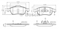 Комплект тормозных колодок BOSCH 0 986 TB3 116