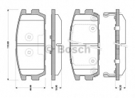 Комплект тормозных колодок BOSCH 0 986 TB3 127