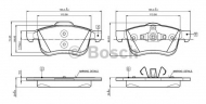 Комплект тормозных колодок BOSCH 0 986 TB3 133