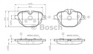 Комплект тормозных колодок BOSCH 0 986 TB3 139