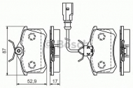 Комплект тормозных колодок BOSCH 0 986 494 025