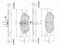 Комплект тормозных колодок BOSCH F 03A 150 024