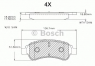 Комплект тормозных колодок BOSCH F 03A 150 025