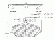 Комплект тормозных колодок BOSCH F 03A 150 029