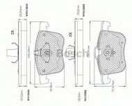 Комплект тормозных колодок BOSCH F 03A 150 030