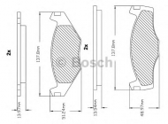 Комплект тормозных колодок BOSCH F 03B 150 000