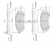 Комплект тормозных колодок BOSCH F 03B 150 004