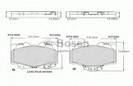 Комплект тормозных колодок BOSCH F 03B 150 005
