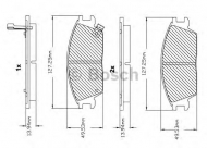 Комплект тормозных колодок BOSCH F 03B 150 007