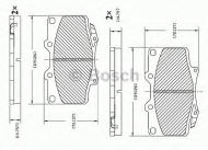 Комплект тормозных колодок BOSCH F 03B 150 015