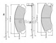 Комплект тормозных колодок BOSCH F 03B 150 017