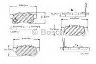 Комплект тормозных колодок BOSCH F 03B 150 024