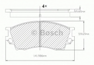 Комплект тормозных колодок BOSCH F 03B 150 034