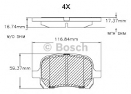 Комплект тормозных колодок BOSCH F 03B 150 048