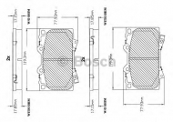 Комплект тормозных колодок BOSCH F 03B 150 055