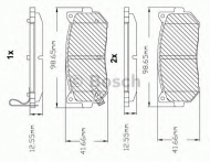 Комплект тормозных колодок BOSCH F 03B 150 058