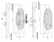 Комплект тормозных колодок BOSCH F 03B 150 063