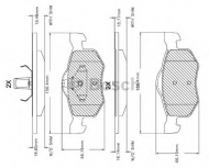 Комплект тормозных колодок BOSCH F 03B 150 080