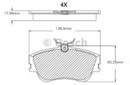Комплект тормозных колодок BOSCH F 03B 150 081