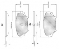 Комплект тормозных колодок BOSCH F 03B 150 084