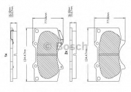 Комплект тормозных колодок BOSCH F 03B 150 123