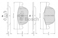 Комплект тормозных колодок BOSCH F 03B 150 143