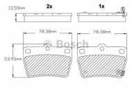 Комплект тормозных колодок BOSCH F 03B 150 146