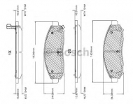 Комплект тормозных колодок BOSCH F 03B 150 151