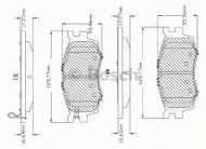 Комплект тормозных колодок BOSCH F 03B 150 160