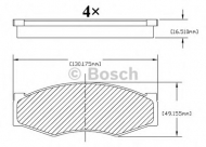 Комплект тормозных колодок BOSCH F 03B 150 213