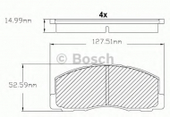 Комплект тормозных колодок BOSCH F 03B 150 215
