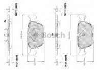 Комплект тормозных колодок BOSCH F 03B 150 227