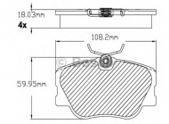 Комплект тормозных колодок BOSCH F 03B 150 230