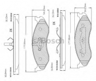 Комплект тормозных колодок BOSCH F 03B 150 232