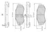 Комплект тормозных колодок BOSCH F 03B 150 233