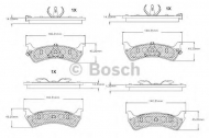 Комплект тормозных колодок BOSCH F 03B 150 260