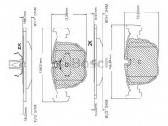 Комплект тормозных колодок BOSCH F 03B 150 261