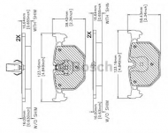 Комплект тормозных колодок BOSCH F 03B 150 262