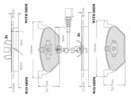 Комплект тормозных колодок BOSCH F 03B 150 285