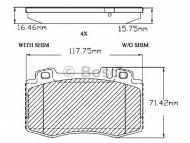 Комплект тормозных колодок BOSCH F 03B 150 300
