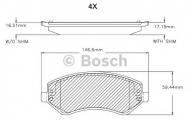Комплект тормозных колодок BOSCH F 03B 150 301