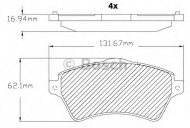 Комплект тормозных колодок BOSCH F 03B 150 318