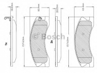 Комплект тормозных колодок BOSCH F 03B 150 322